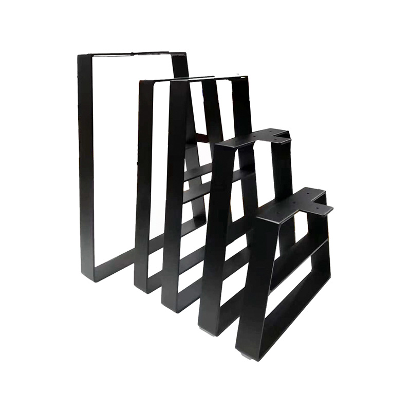 Pernas de mesa de metal trapézio