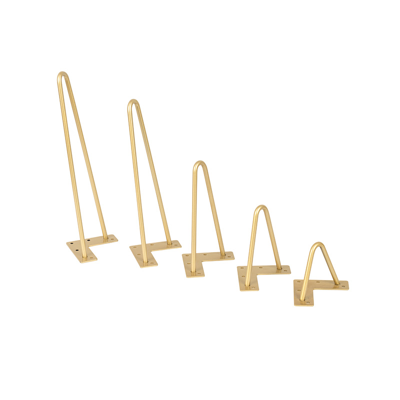 Pernas de mesa de ouro para armários de TV